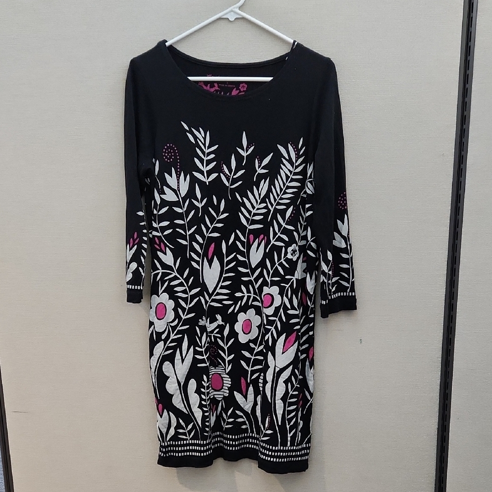 Gudrun Sjoden Floral Tunic/ Dress Size Small